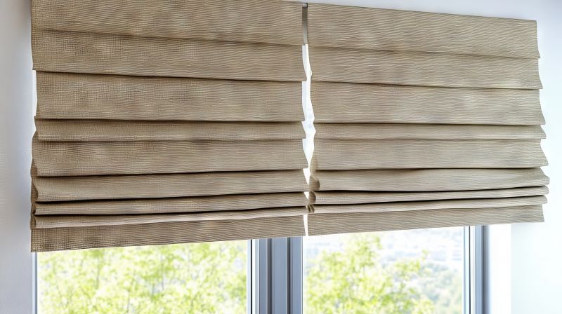 Roman Shade Hanging in Denver County, CO